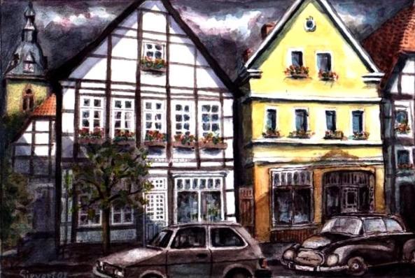 Ferienwohnungen Cafe Cup Detmold Esterno foto